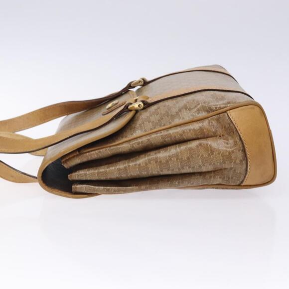 CELINE Macadam Canvas Hand Bag Pvc Beige Gold - Picture 5 of 13